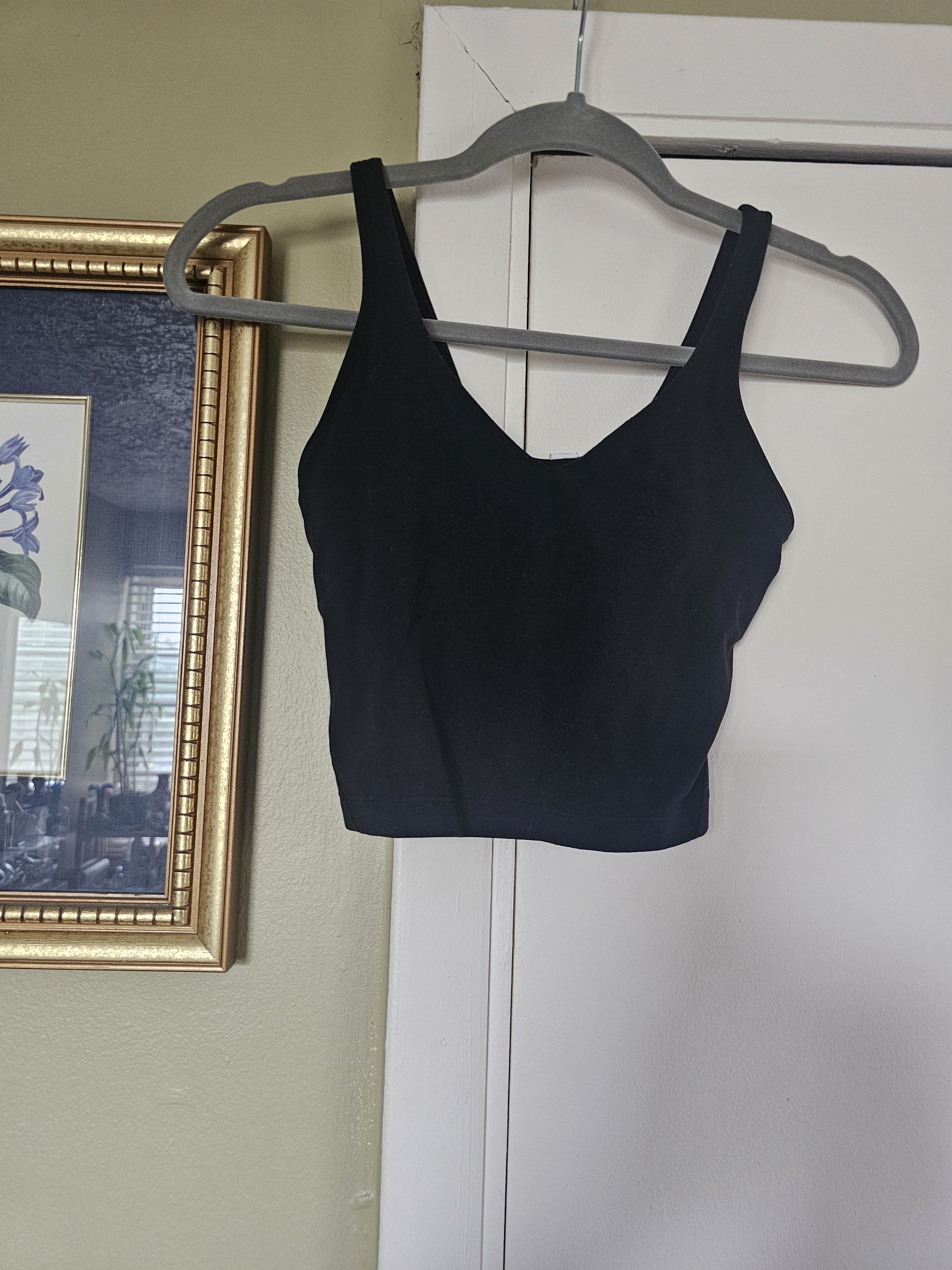 Lululemon Athletica Black V-Neck Crop Tank